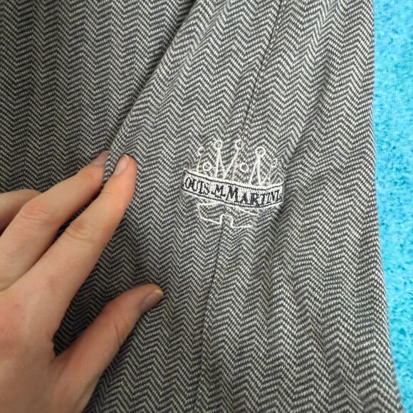 Straight Down Men’s 1/4 Zip Louis Martini Sweatshirt – Size L – Gray 100% Cotton - Picture 6 of 16